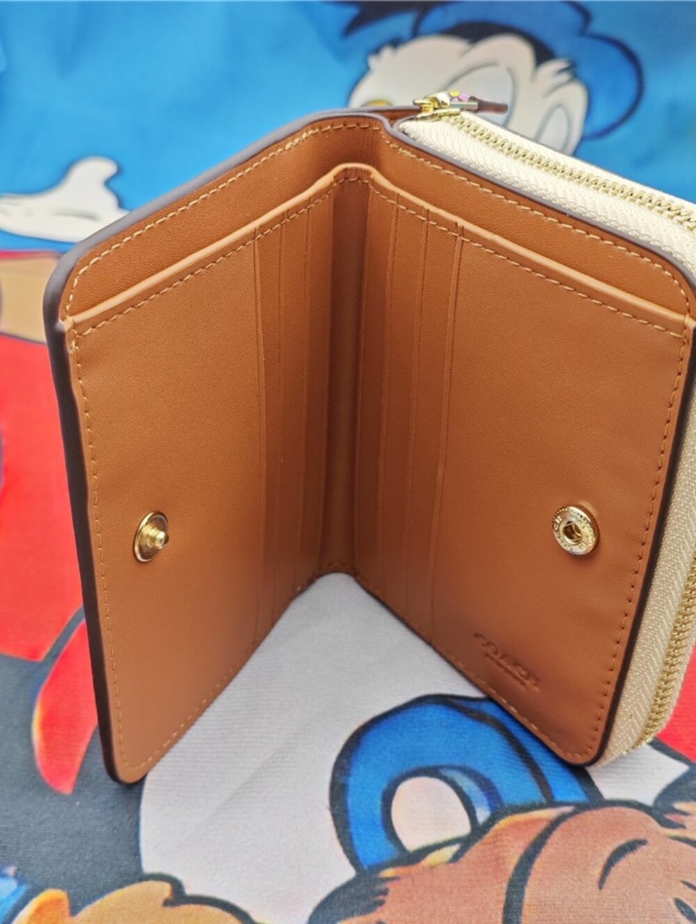Coach Floral Zip Wallet - Picture 7 of 12